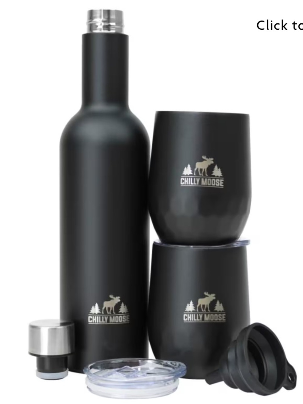 CHILLY MOOSE Happy Hour Companion Set - Midnight NWB